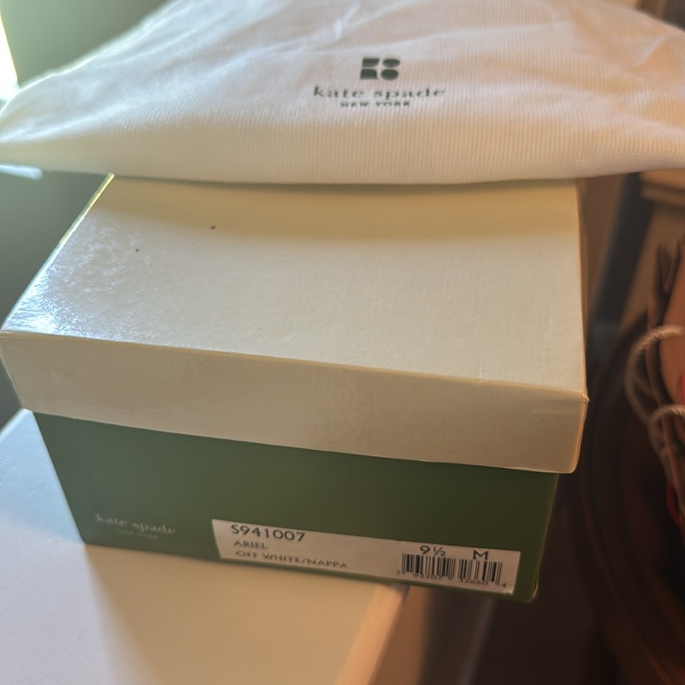 Kate Spade Ariel wedges Strappy Sandals Cream 9.5 - Picture 4 of 4